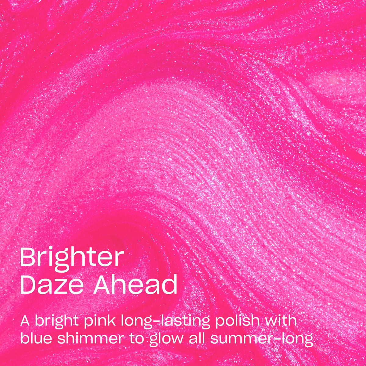 OPI Brighter Daze Ahead close-up of bottle highlighting blue pearl shimmer and sheen