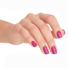OPI brush applying polish demonstrating even coverage and reduced streaking