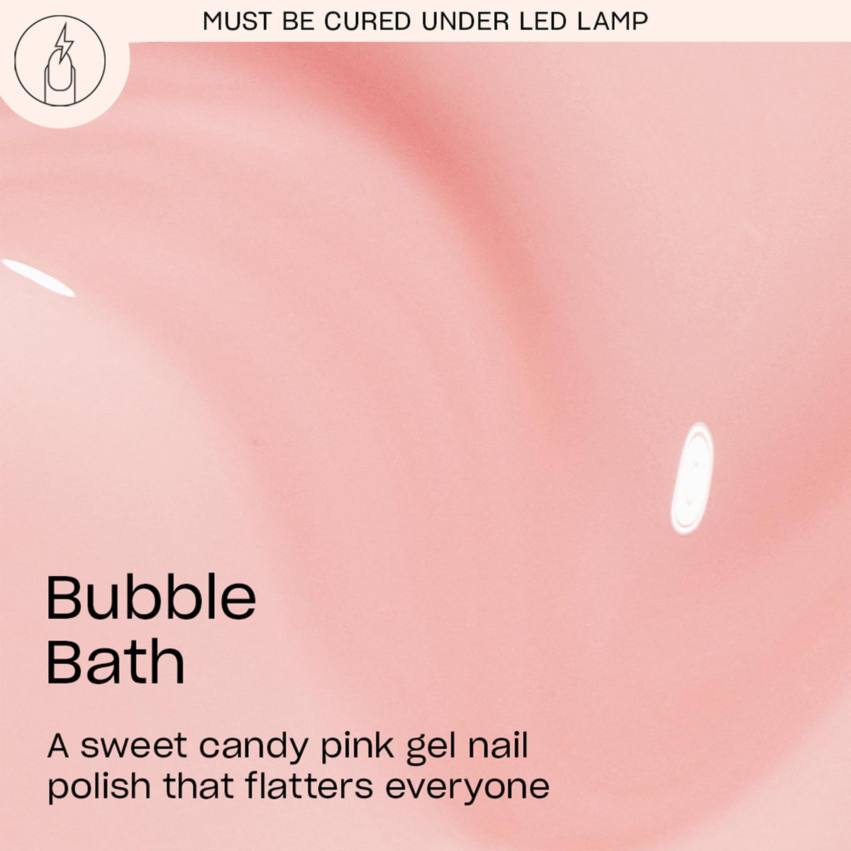 OPI brush stroke of Bubble Bath showing smooth coverage and color