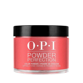 OPI Cajun Shrimp front jar showing branded label and bold orange color benefit