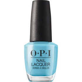 OPI bottle front view showing vibrant aqua color and salon shine