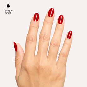OPI gloss texture close-up highlighting high-shine crème finish benefit