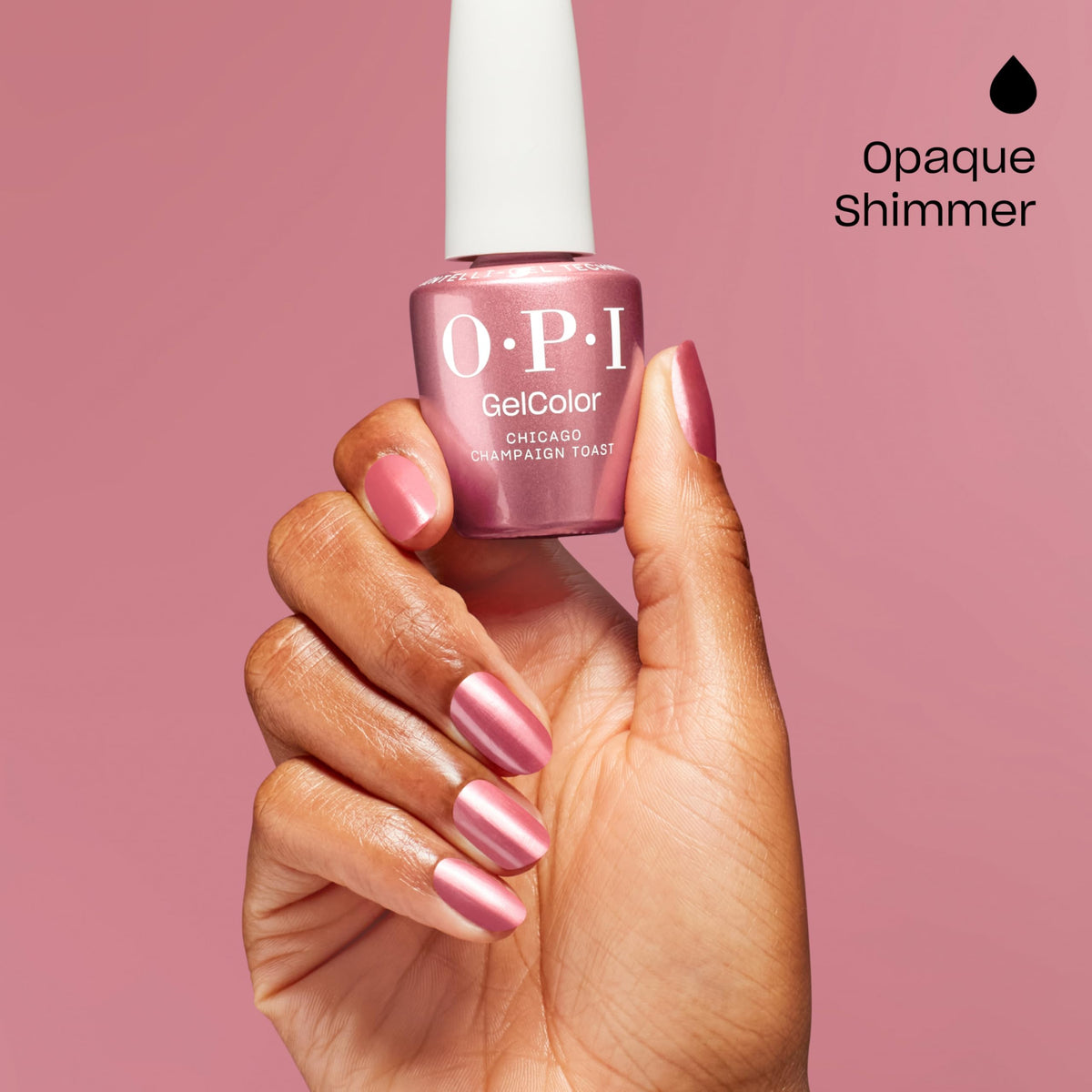 OPI close-up highlighting pearlescent sheen for luminous nails