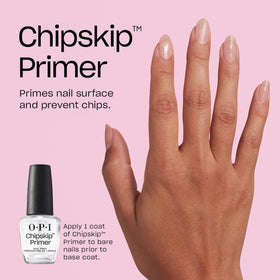 OPI Chip Skip Primer brush detail wide-brush for smooth, even coverage