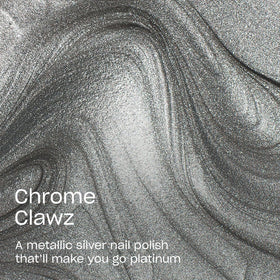 OPI Chrome Clawz close-up of metallic pigment showing fine texture and reflective payoff