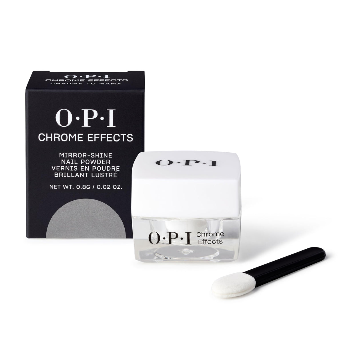 OPI Chrome to Mama front packaging showing product and applicator benefit