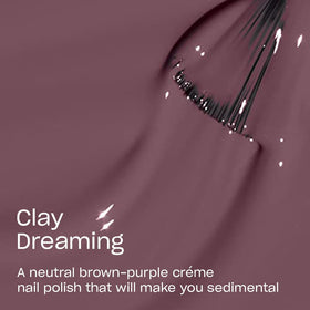 OPI Claydreaming nail swatch on hand highlighting opaque color and polished finish