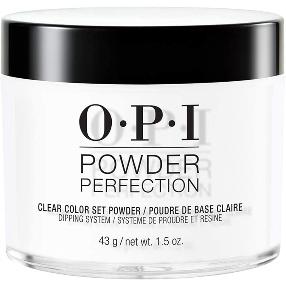OPI clear color set front packaging showing bottle and branding for professional use