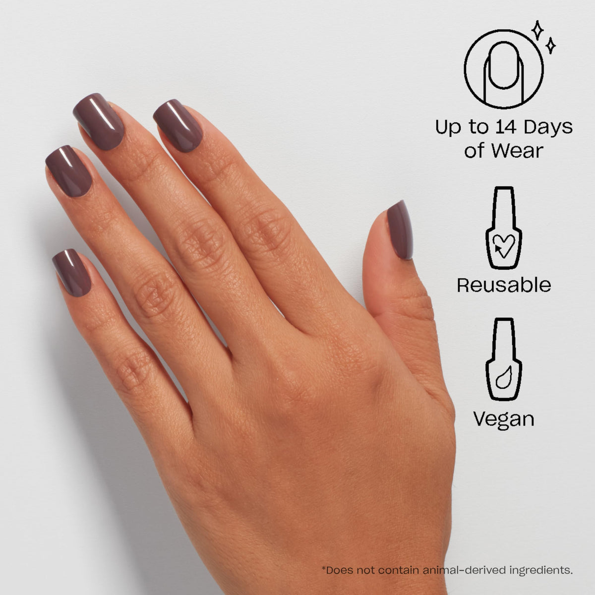 OPI close-up of taupe polish finish revealing smooth shine and durable texture