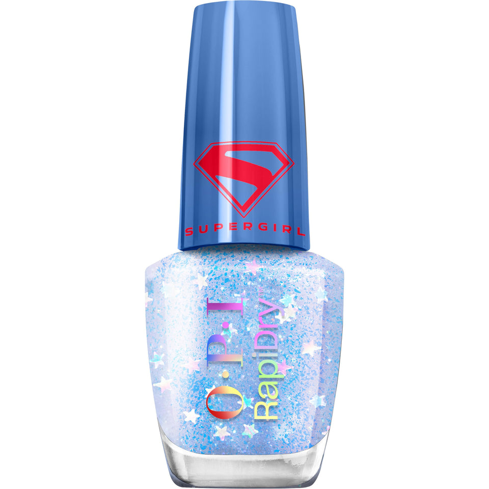 OPI Cosmic Chic front bottle showing label and glossy finish benefit