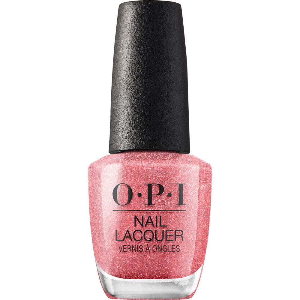 OPI bottle front view showing Cozu Melted In The Sun color and glossy finish benefit