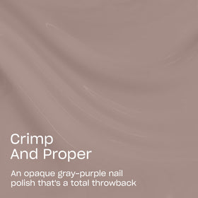 OPI Crimp and Proper brush stroke demonstrating smooth application and even coverage