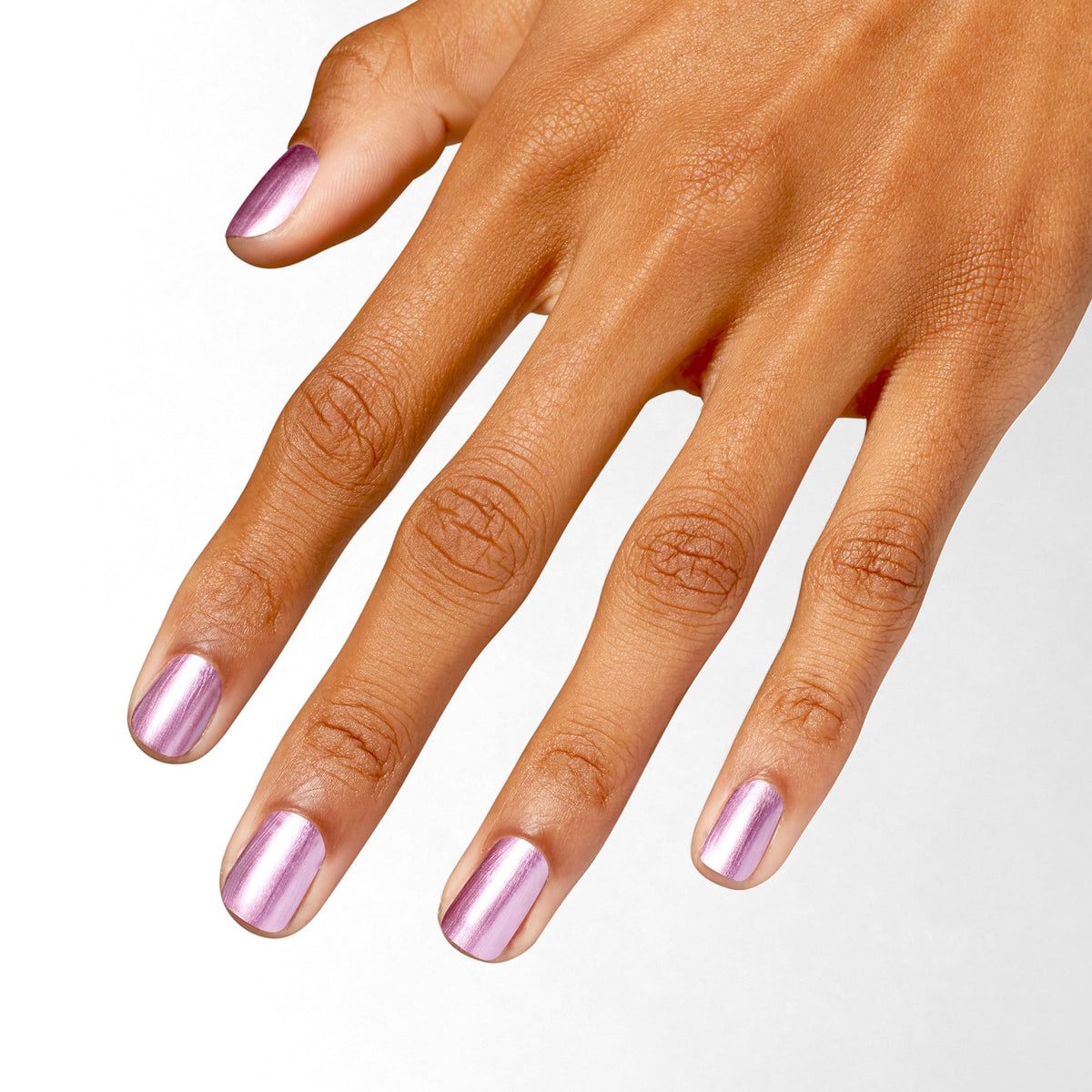 OPI Cyborn Again swatch on nails showcasing opaque color and high shine