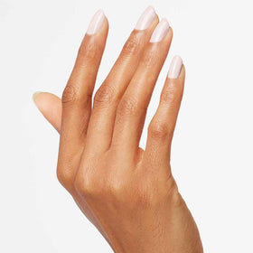 OPI nail being painted to show fast-drying application benefit