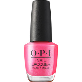 OPI Dopa-mani front bottle showing bright pink shimmer and glossy benefit