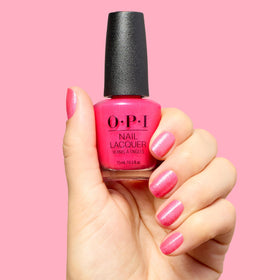 OPI Dopa-mani swatch on hand showing true color payoff and lasting shine benefit