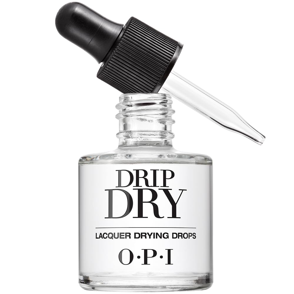 OPI Drip Dry front packaging showing bottle and branding, quick-dry benefit