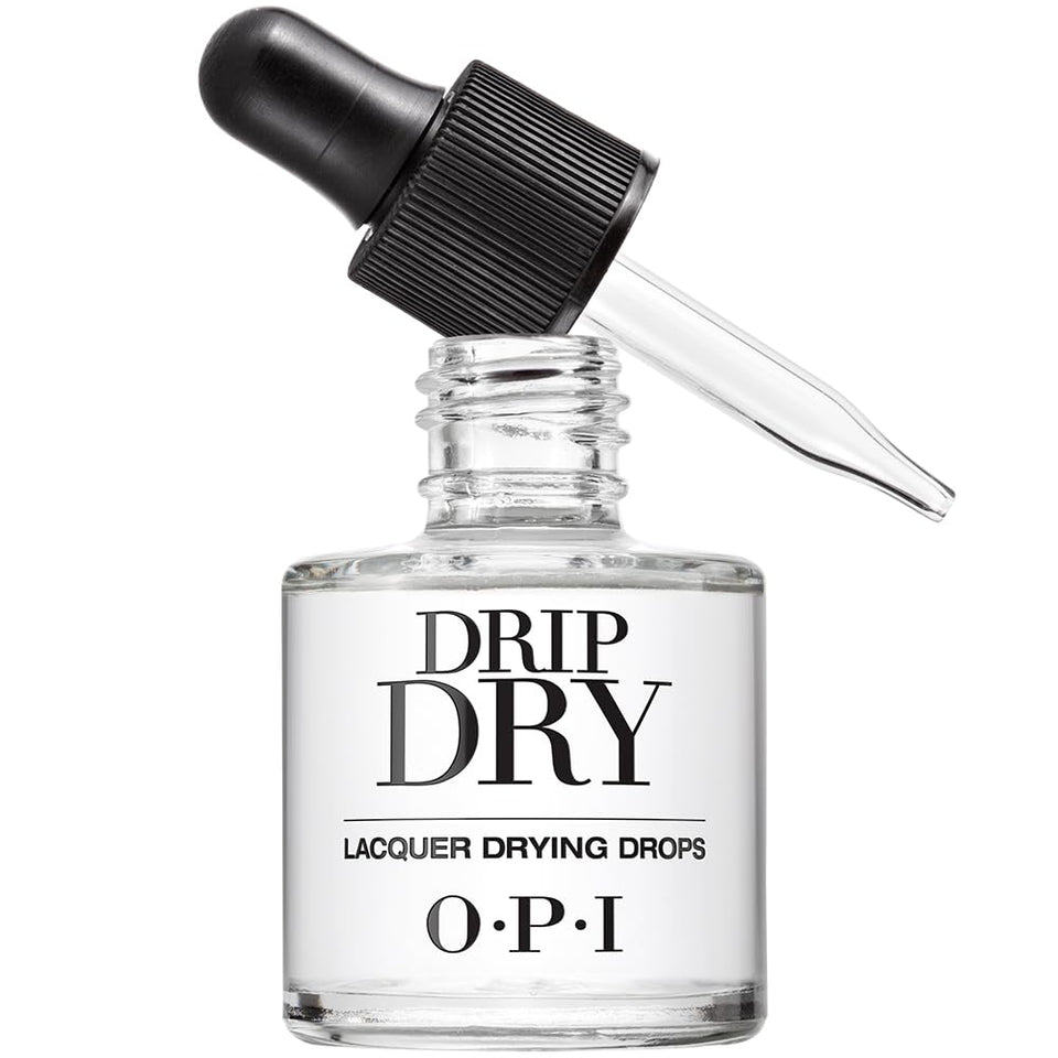 OPI Drip Dry front packaging showing bottle and branding, quick-dry benefit