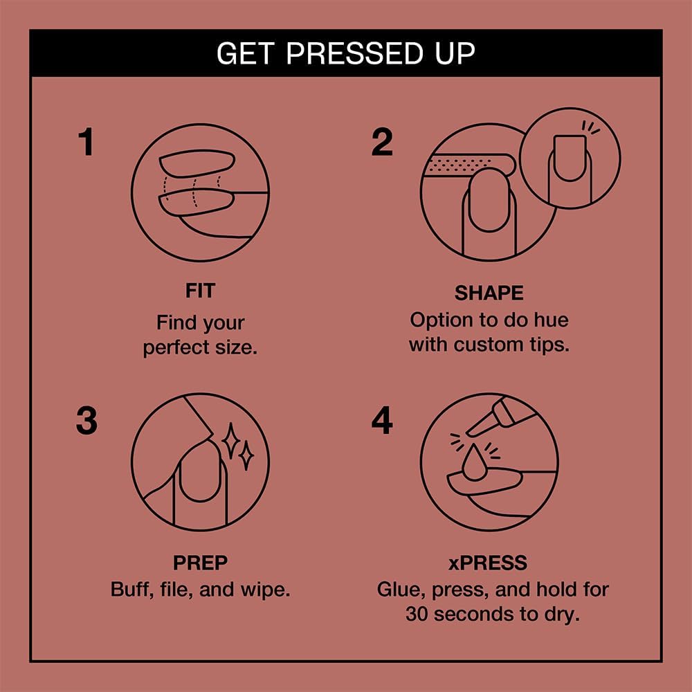 OPI El Mat-Adoring You spread of 30 tips in multiple sizes demonstrating custom fit for every nail