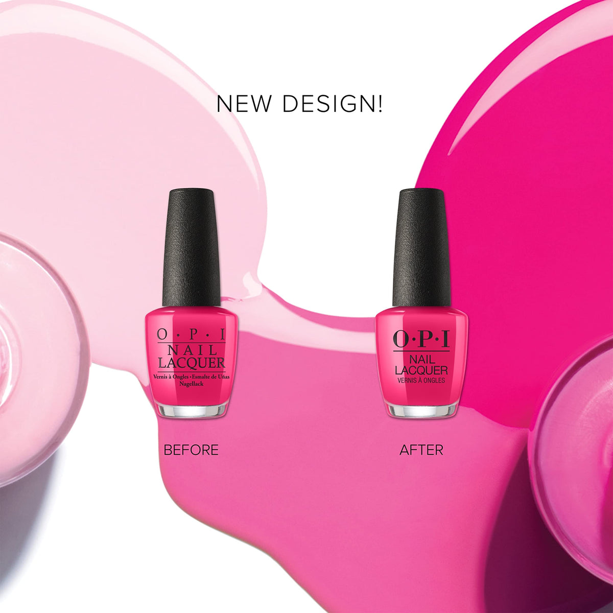 OPI finished manicure lifestyle shot showing ElePhantastic Pink brightening look benefit