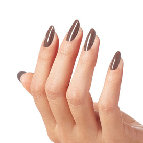 OPI bottle top view highlighting cap and sleek neck for controlled application