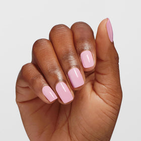 OPI bottle in hand during application demonstrating ease of home use and salon-like finish