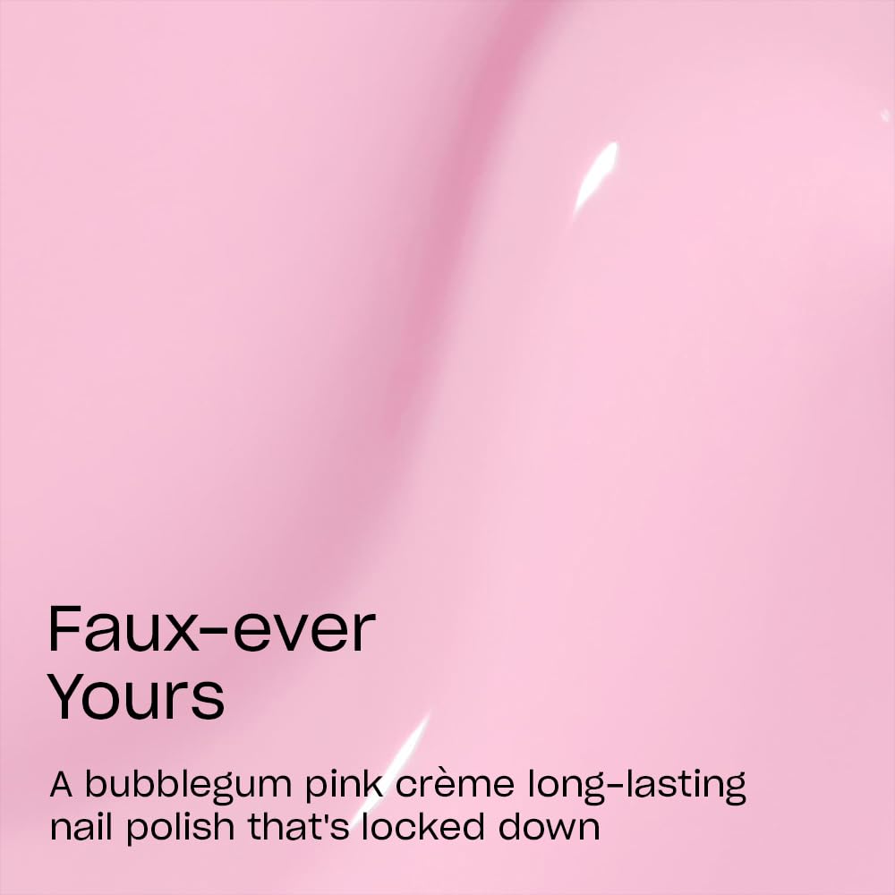 OPI swatch on nail wheel displaying opaque soft pink crème and consistent two-coat coverage
