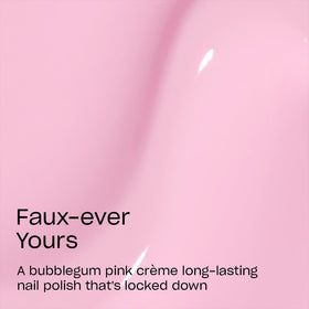 OPI swatch on nail wheel displaying opaque soft pink crème and consistent two-coat coverage