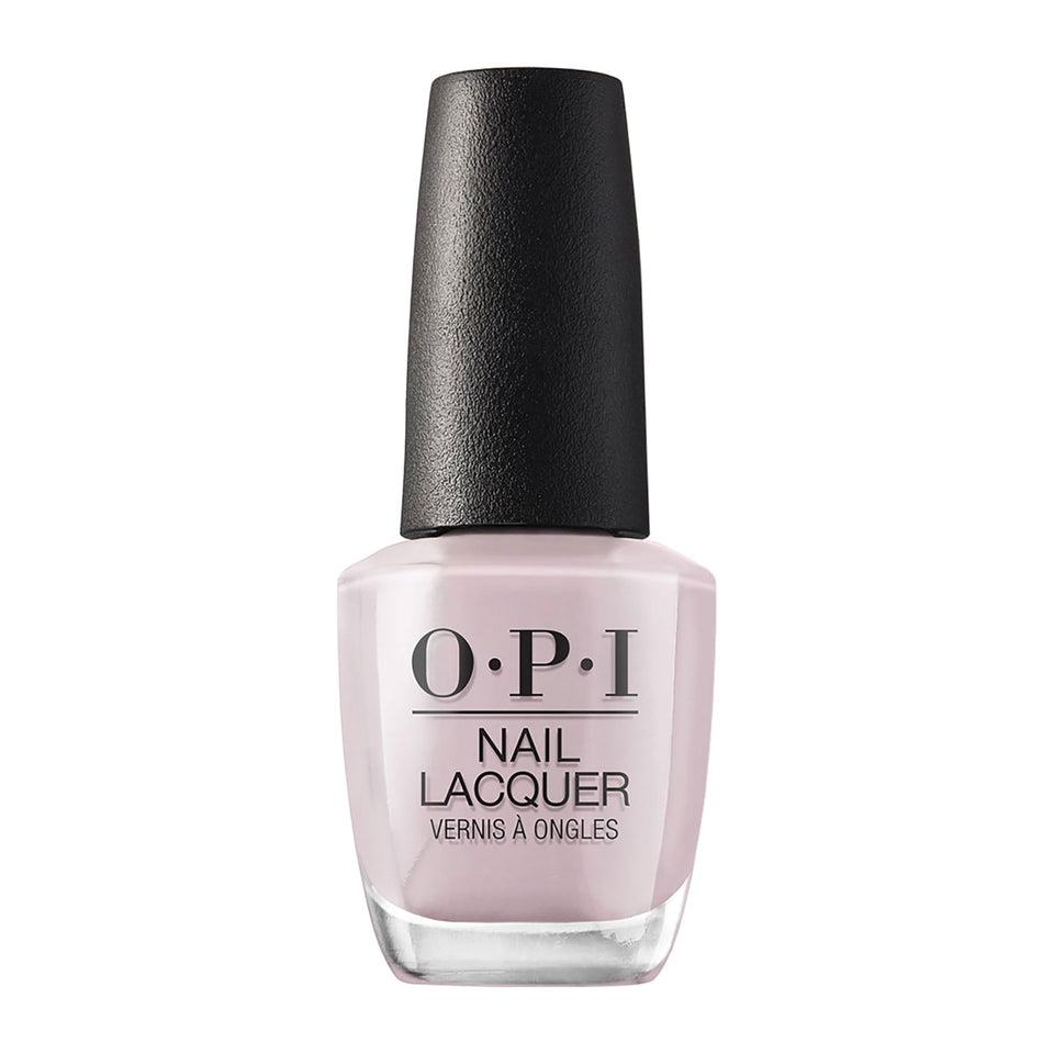 OPI bottle front view showing label and nude polish, polished professional look
