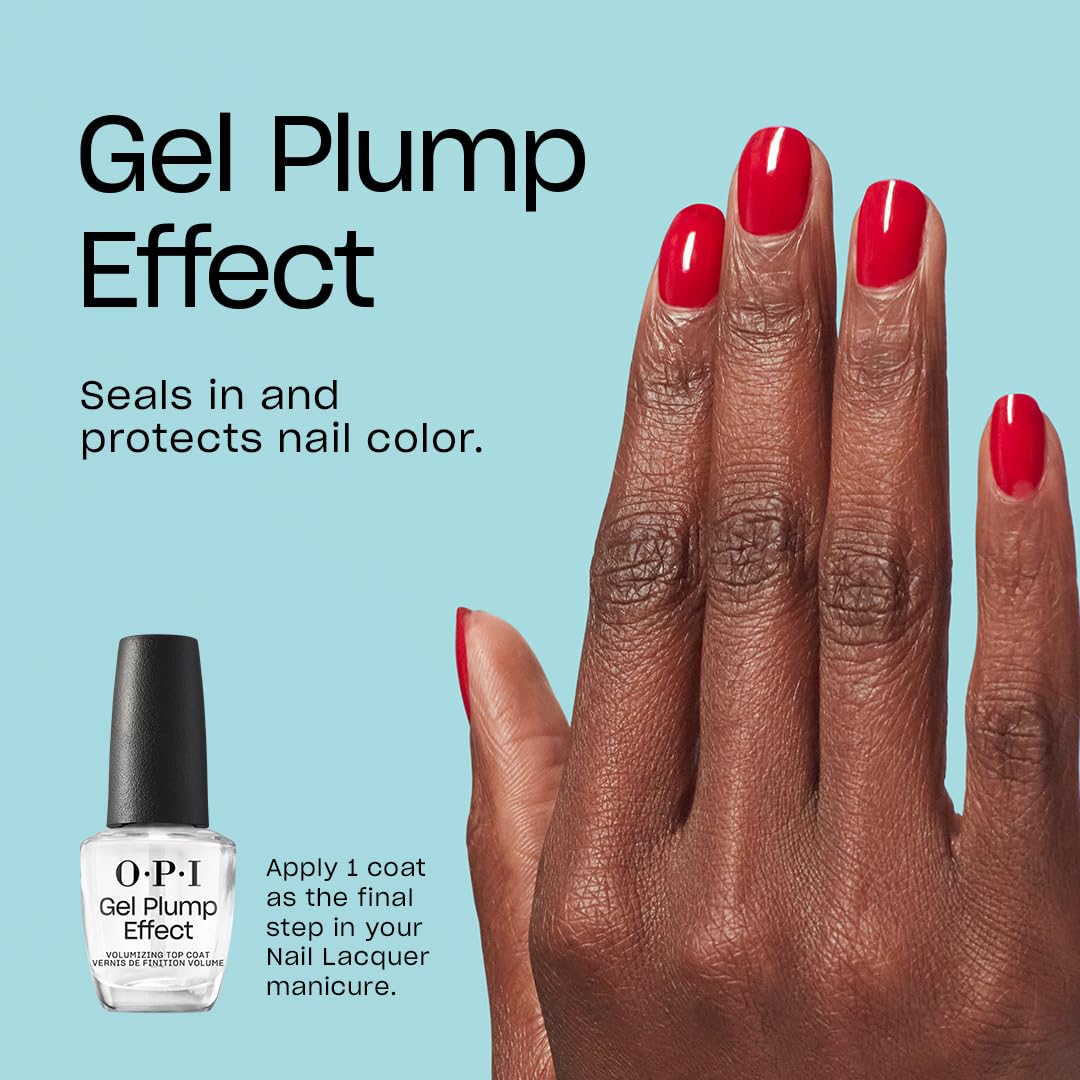 OPI brush applying a smooth stroke illustrating even coverage benefit