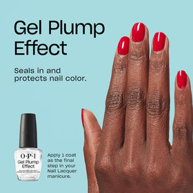 OPI brush applying a smooth stroke illustrating even coverage benefit