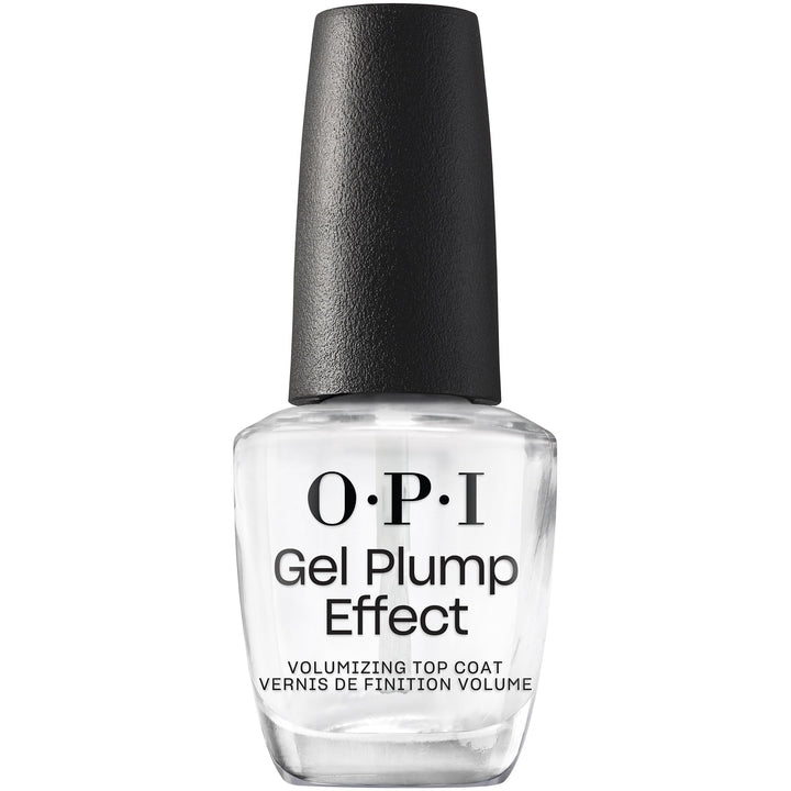 OPI bottle front view showing label and glossy finish benefit