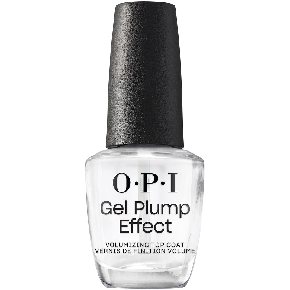 OPI bottle front view showing label and glossy finish benefit