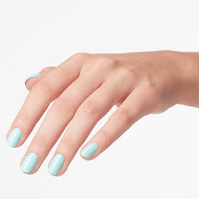 Close-up brush stroke of OPI Gelato on My Mind showing streak-free texture