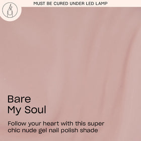 OPI brush applying Bare My Soul for precise coverage and smooth edges