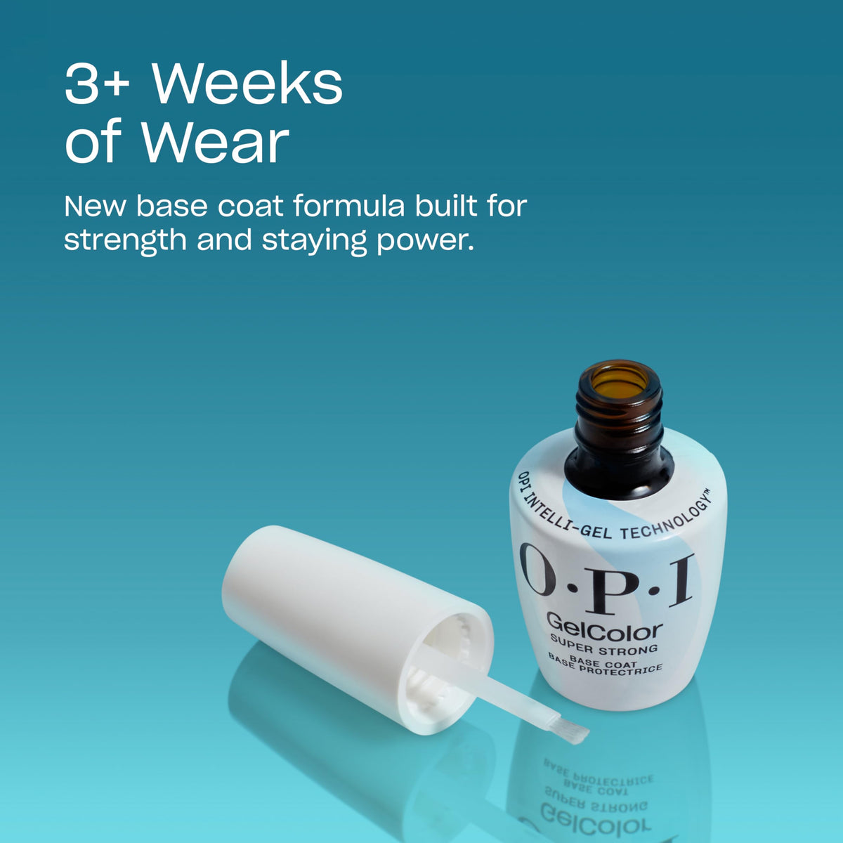 OPI gel texture on applicator demonstrating smooth, self-leveling finish