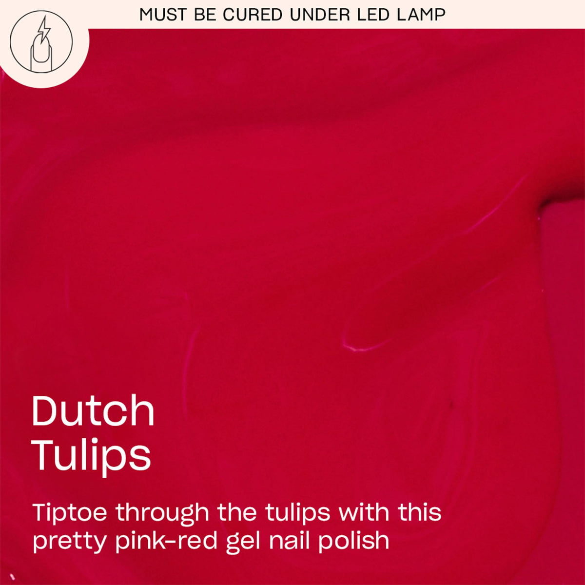 OPI GelColor Dutch Tulips brush stroke demonstrating smooth, opaque coverage