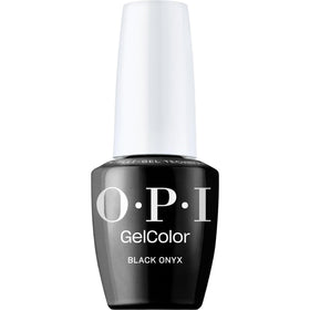 OPI bottle front view showing Black Onyx and salon-ready finish