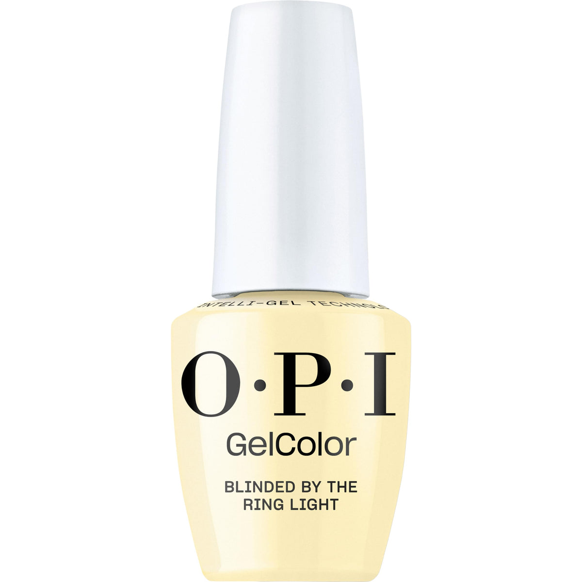 OPI bottle front view showing shade and glossy finish benefit