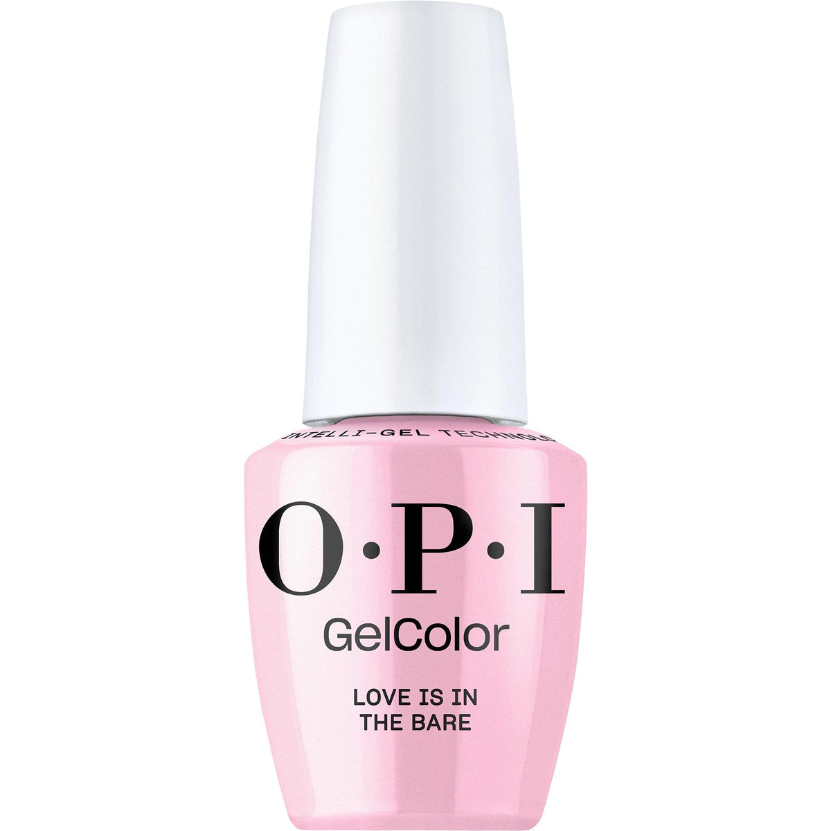 OPI bottle front view showing sheer pink shade and salon finish