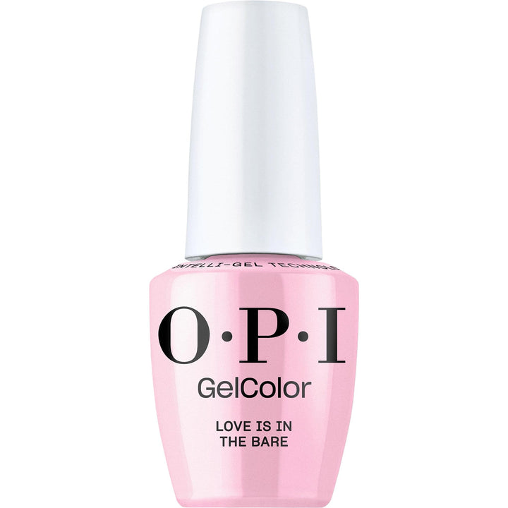 OPI bottle front view showing sheer pink shade and salon finish