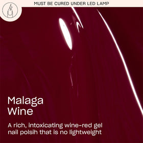 OPI GelColor Malaga Wine brush and cap detail for precise application benefit