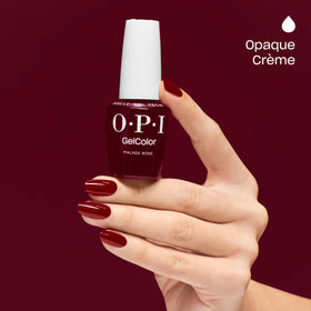 OPI GelColor Malaga Wine close-up of gel texture showing smooth self-leveling finish
