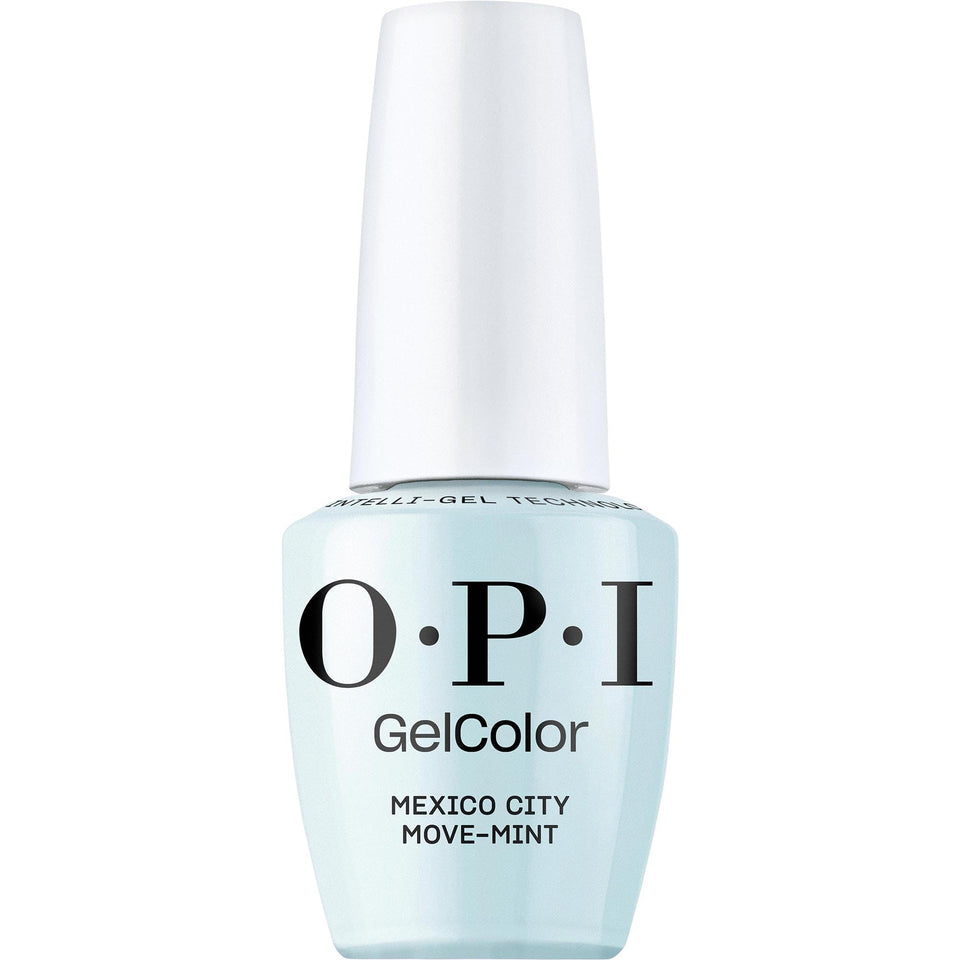 OPI GelColor Mexico City Move-mint front bottle showing product and shade