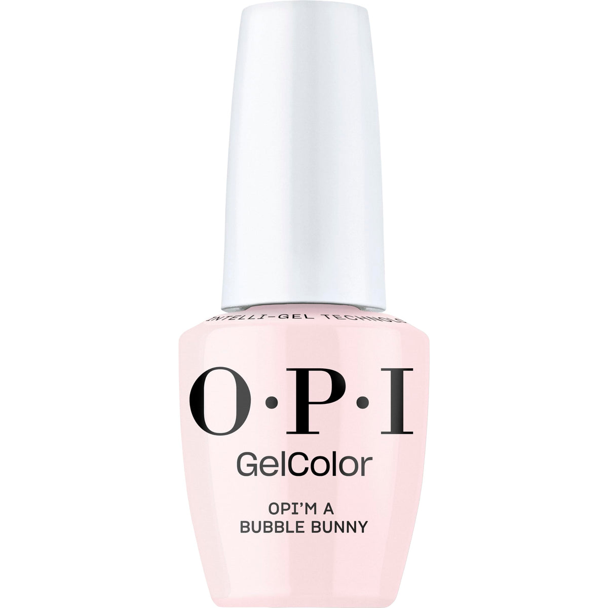 OPI bottle front view showing OPI’m a Bubble Bunny and salon-grade finish