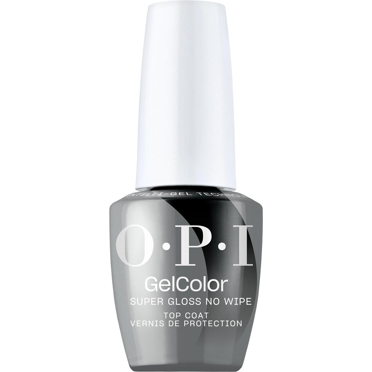 OPI bottle front packaging showing product label and glossy finish benefit