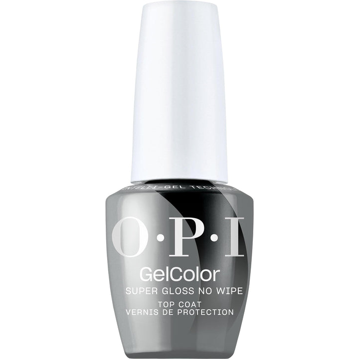 OPI bottle front packaging showing product label and glossy finish benefit