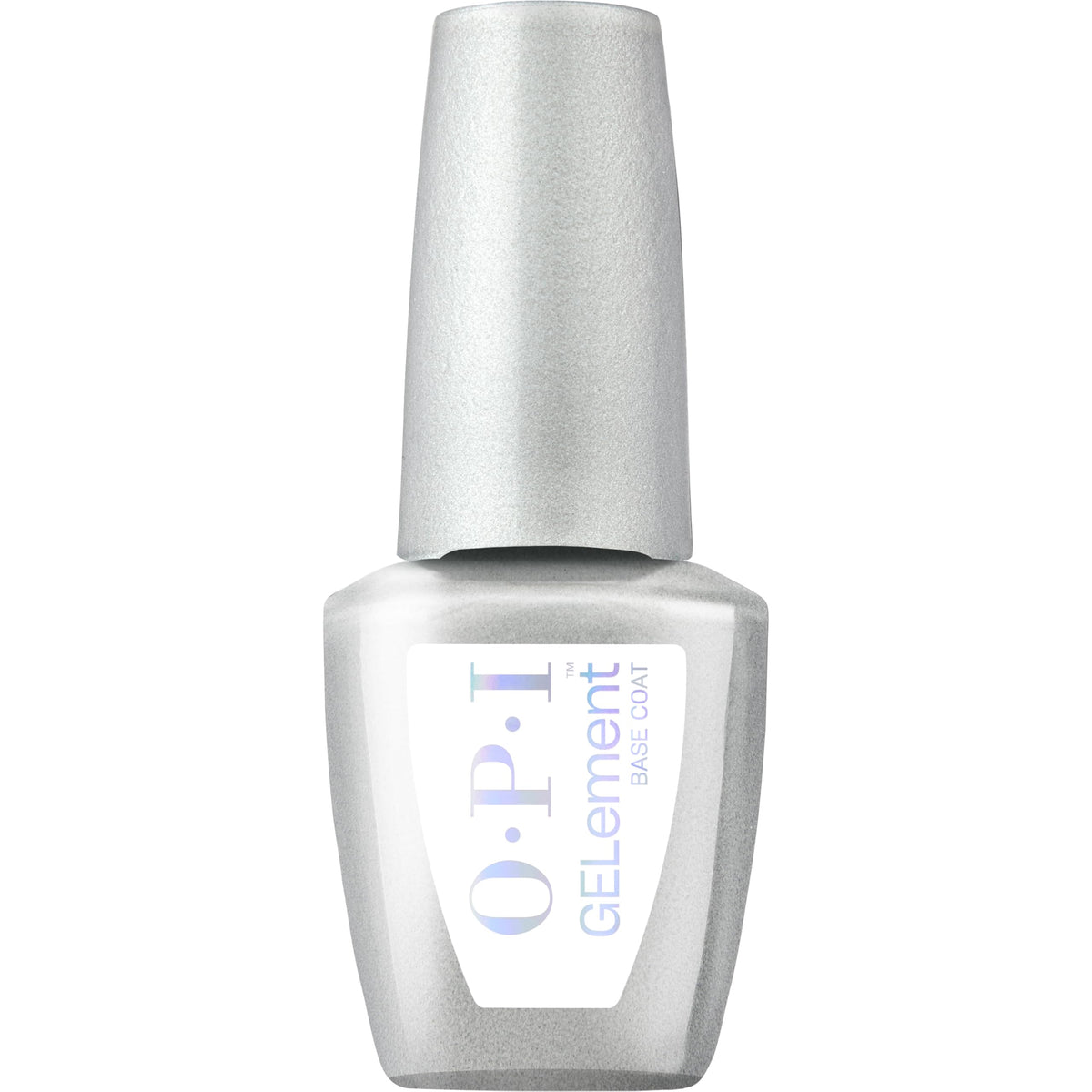 OPI GELement base coat front bottle showing label and compact size for travel