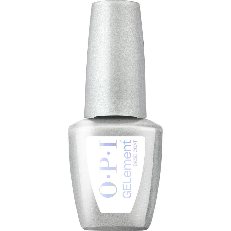 OPI GELement base coat front bottle showing label and compact size for travel
