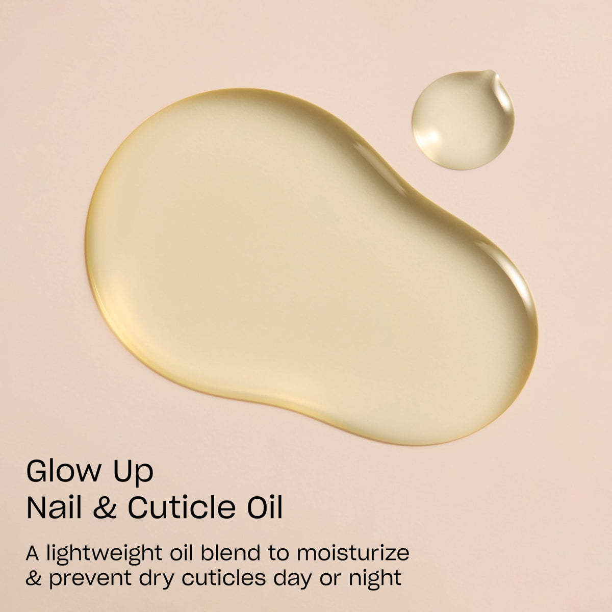 OPI Glow Up dropper close-up demonstrating precise application benefit